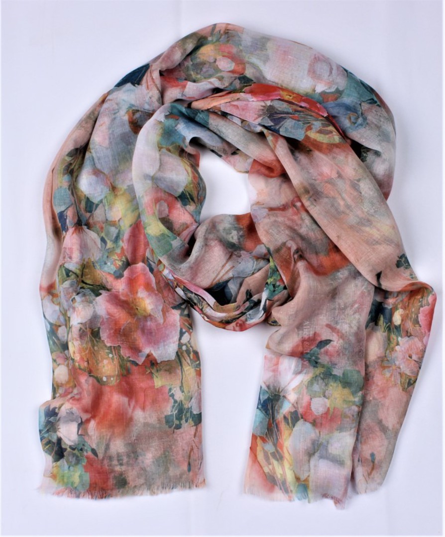 Alice & Lily printed scarf pink Style : SC/4921PNK image 0
